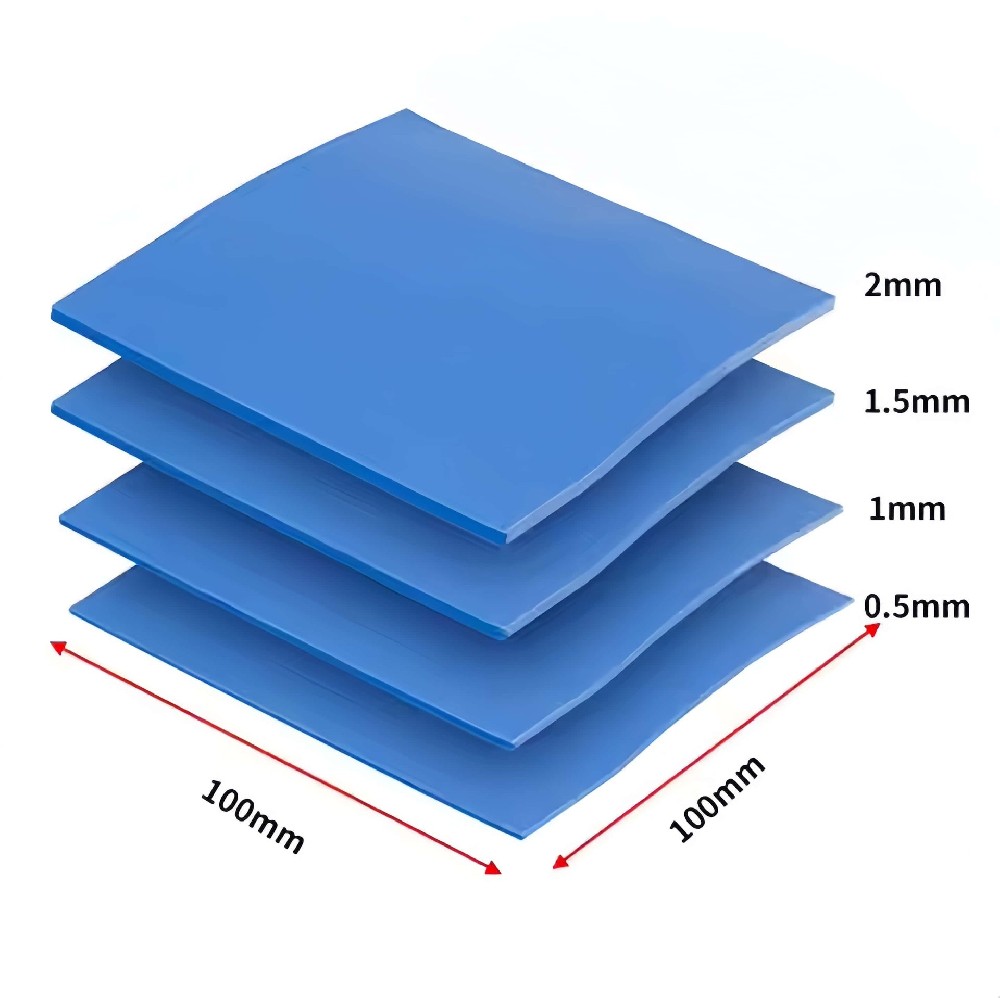 1.5w 3w 6w 8w 1mm 2mm Die Cutting Custom Size Round Dot Silicone Heat Insulation Thermal Conductive Pad