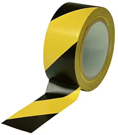 Custom Black & Yellow Hazard Tape for Floor Marking Safety Tape