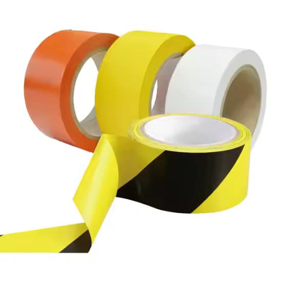 Black and Yellow Hazard Tape for Floor Marking Mark Floors Watch Your Step Areas for Safety Pvc Floor Marking Tape