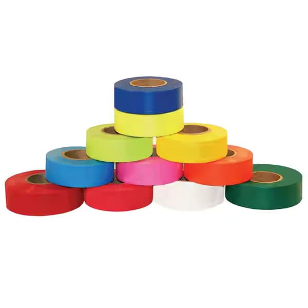 Pvc Flagging Tape Trail Marking Ribbon Flagging Tapes Surveying Flagging Tape
