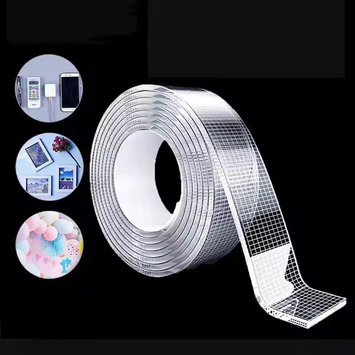 Double Sided Nano Self Adhesive Tape Reusable Grid Nano Tape Reusable Adhesive Nano Tape
