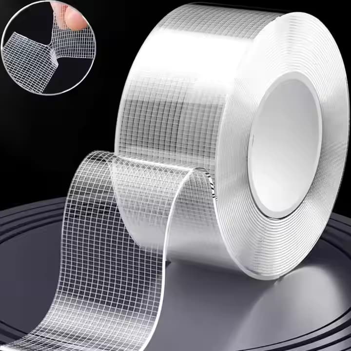 Nano Tape Double Sided Tape Grid Transparent NoTrace Reusable Waterproof Adhesive Ultra-strong Nano Tape