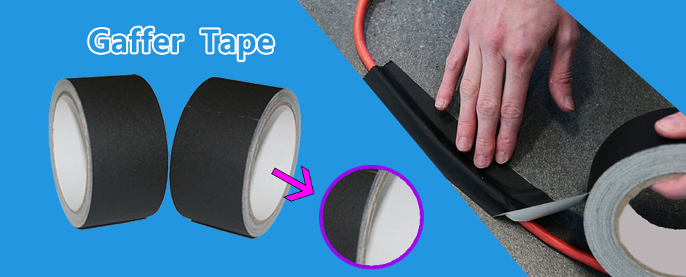 EONBON Premium Grade Heavy Duty Gaff Tape Non-Reflective Multipurpose Gaffer Tape Black