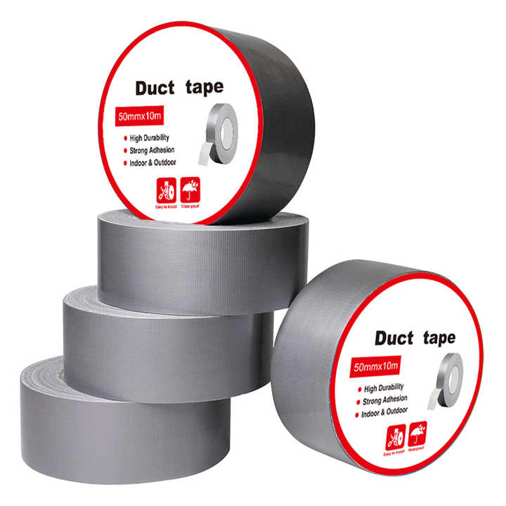Duct Tape 3 Rolls 1.88 Inches X 55 Yards Hand Tear, Bundle Silver Heavy Duty Duct Tape