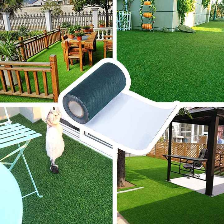 Single-Sided Artificial Turf Tape Synthetic Fak Grass Tape Cloth Grass Tape