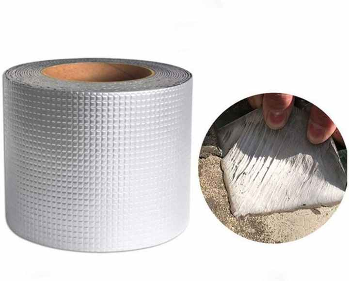 Super Waterproof Aluminum Foil Butyl Tape, Aluminum Butyl Tape With Butyl Rubber Adhesive for Window and Metal Roof Flashing