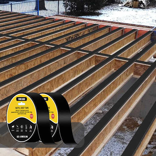 Butyl Joist Tape for Decking Waterproof Deck Joist Butyl Sealant Tape for Wood Beams, Roof