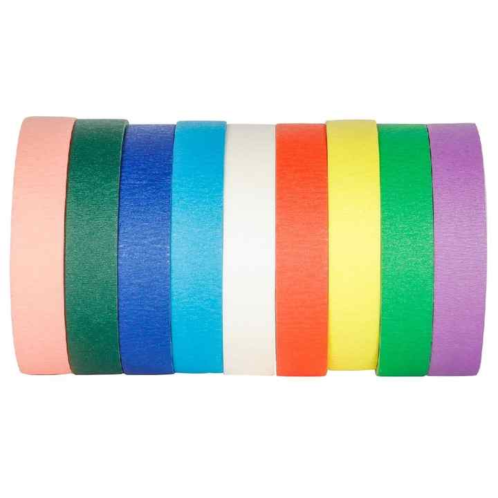 Factory Custom Green Brown Blue Thin Masking Tape, Thin Painters Tape for Diy Car Auto Paint Art