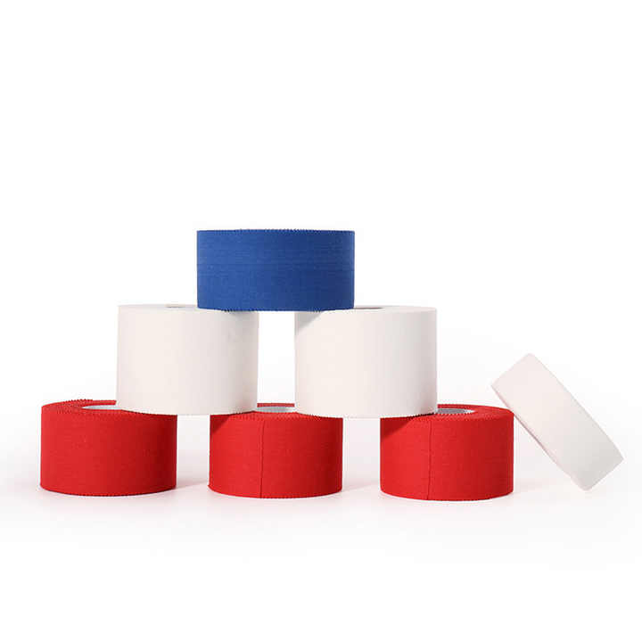 High Quality Waterproof Premium Adhesive Elastic Sport Tape Cotton Therapy 100%Cotton Athletic Zinc Oxide Glue Sports Tape