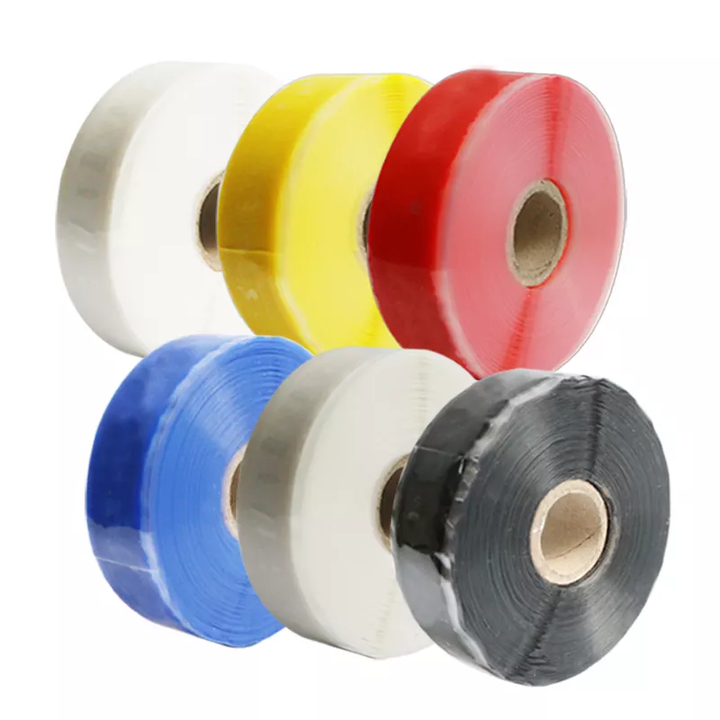 Self Fusing Silicone Tape for Plumbing Blue Black Red Yellow Silicon Tape