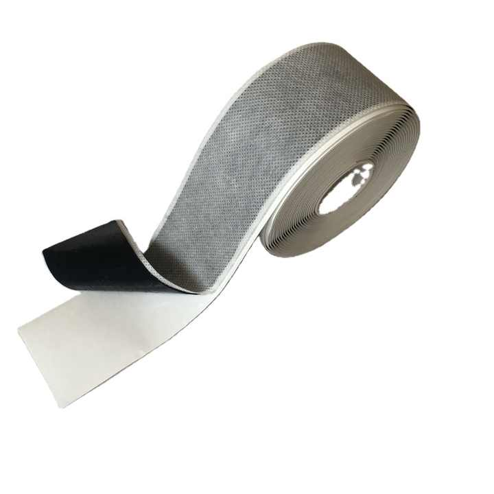 Factory Direct Sales 5cm Black Non-woven Covered Self-adhesive Large Roll Butyl Rubber Sealing Tape for Waterproofing