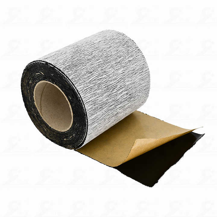 Window Wrap Flexible Flashing Tape Aluminum Foil Butyl Sealing Cloth air Conditioner Tape Self Adhesive Customized Tape logo