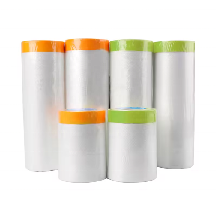 Wholesale Pre-taped Masking Film Automotive Covering Spray Paint Protection Film
