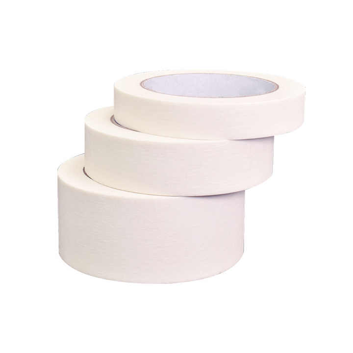 High Temperature Sterilization Crepe Paper Paint Masking Tape Weatherproof Painter Jumbo Roll Writable Packing Tape for Stucco