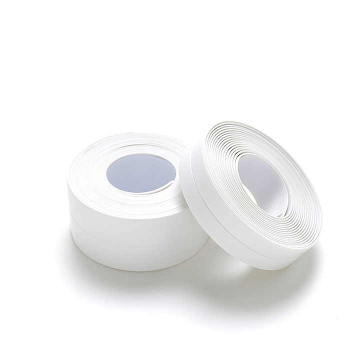 Waterproof Anti-Moisture PVC Self-Adhesive Caulk Tape Strip 5m Floor Plasterboard Gypsum Board Sealer Kitchen Acrylic Masking