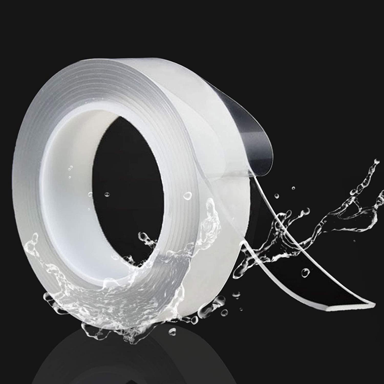 5m/16.5ft Nano Tape Reusable , Washable Strong Wall Tape Removable Transparent Nano Adhesive Tape for Home and Office