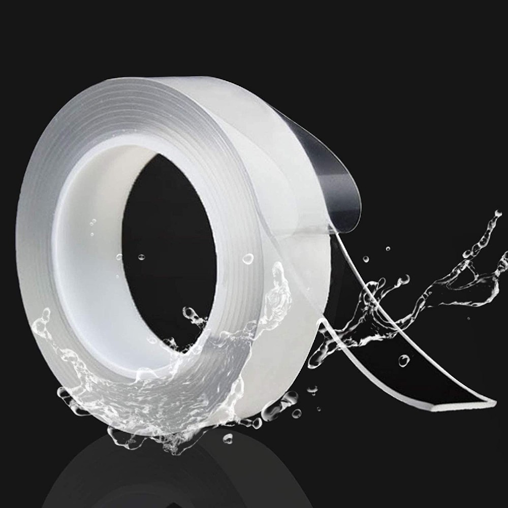 Nano Tape Reusable , Washable Strong Wall Tape Removable Transparent Nano Adhesive Tape for Home and Office