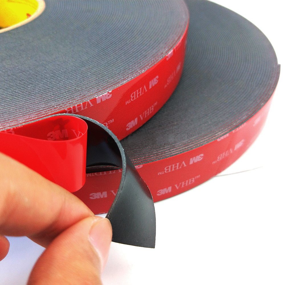 Black 3M 5952 VHB Double Sided Tape Mounting Waterproof  Multipurpose for Car, LED Strip Lights, Office, Home & Office Décor