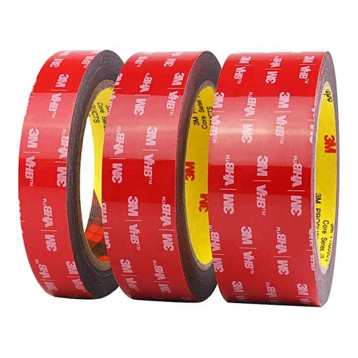 Black 3M 5952 VHB Double Sided Tape Mounting Waterproof Multipurpose for Car, LED Strip Lights, Office, Home
