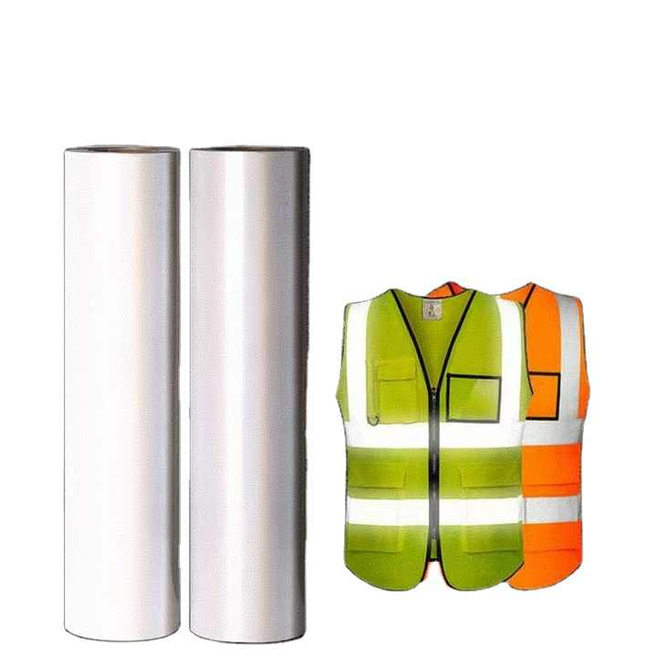 Silver Reflective Transfer Vinyl for Apparel Featuring Reflective Heat Transfer Silver Foil Washablefor Personalized Branding