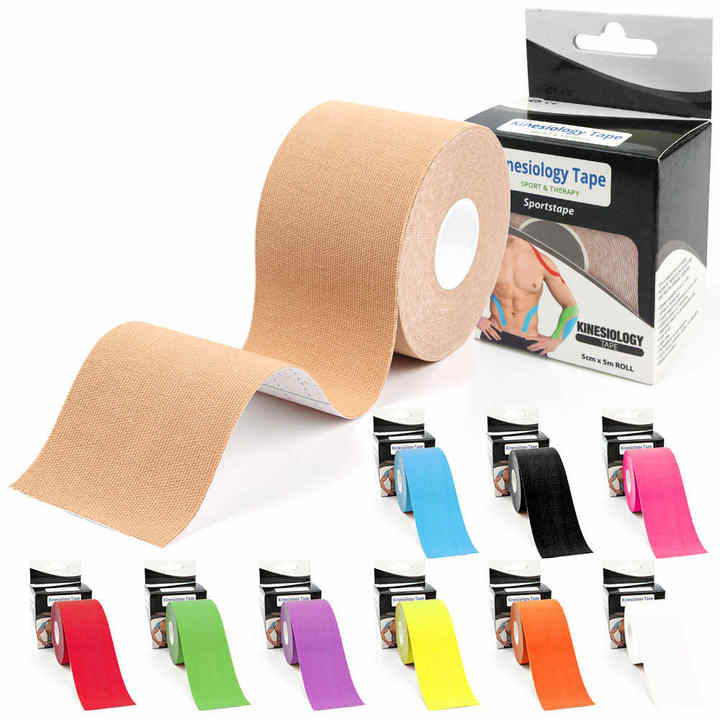 Waterproof Kinesiology Tape Precut Muscle Sports Tape Kinesiology Kneepad for Athletes and Trainers