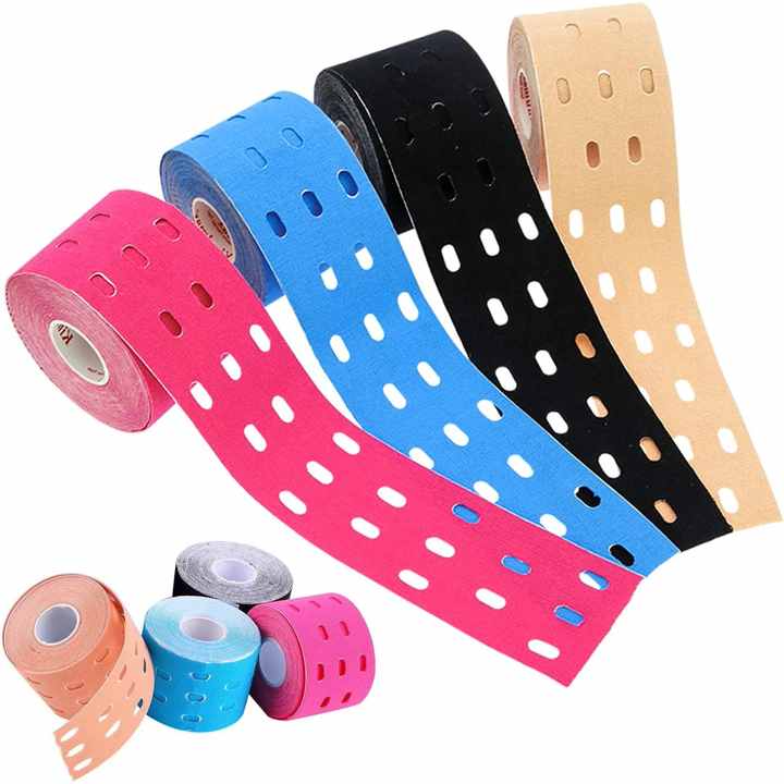 Best Quality LATEX FREE Perforated Kinesiology Kinesio Tape 5cm for Sport and Recovery