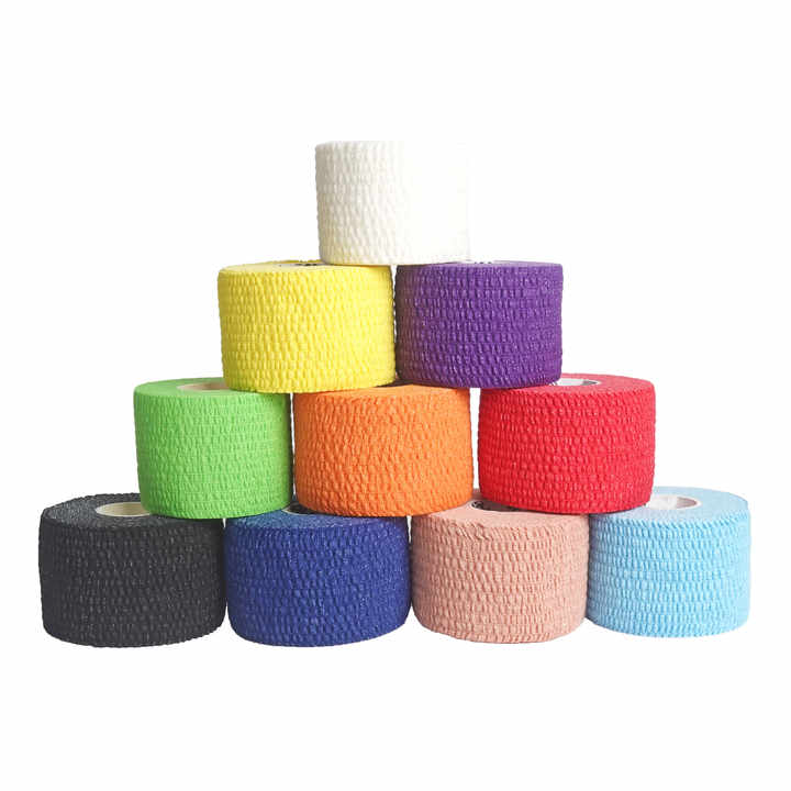Cotton Elastic Sports Tape Breathable Sticky Glue Hot Melt Gym Thumb Grip Cross Fit Adhesive Bandage for Sports Exercise