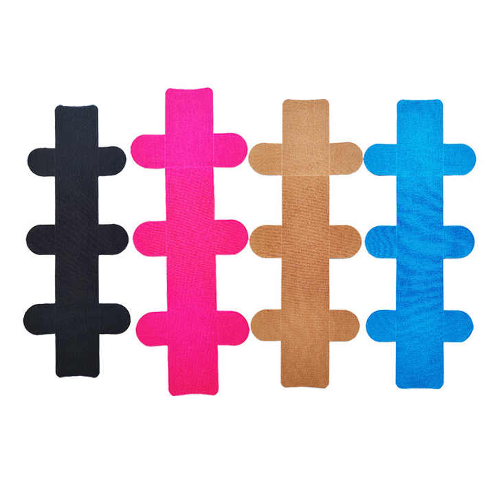 Factory Custom Waterproof Cross Pre-cut Irregular Muscle Sports Heel Guard Patch for Exercise Bandage Adhesive Tape