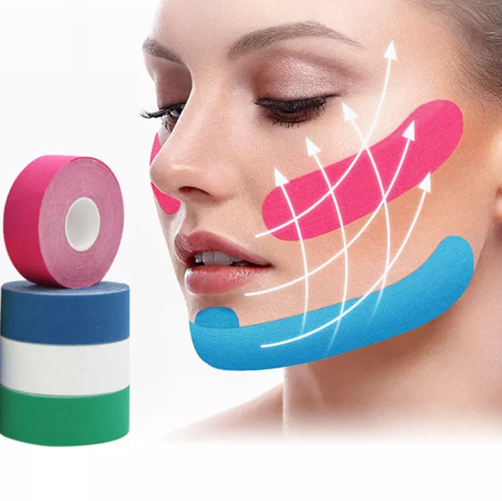 Cotton Kinesiology Tape Face Pre Cut Wholesale Lifting Face Tape