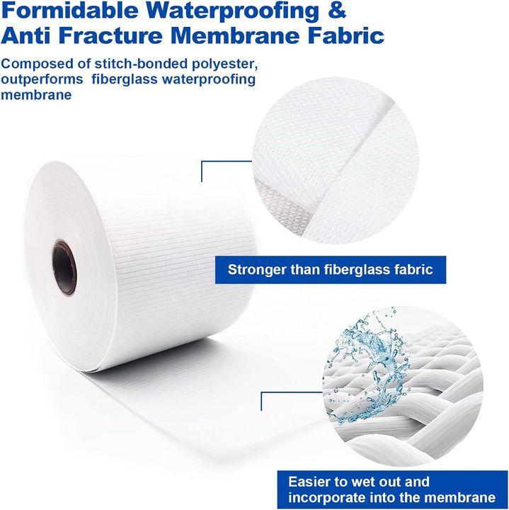 Hot Selling Free Sample Waterproof Membrane Fabric for Shower Tiling and Flooring Projects Adhesive Paper & Film