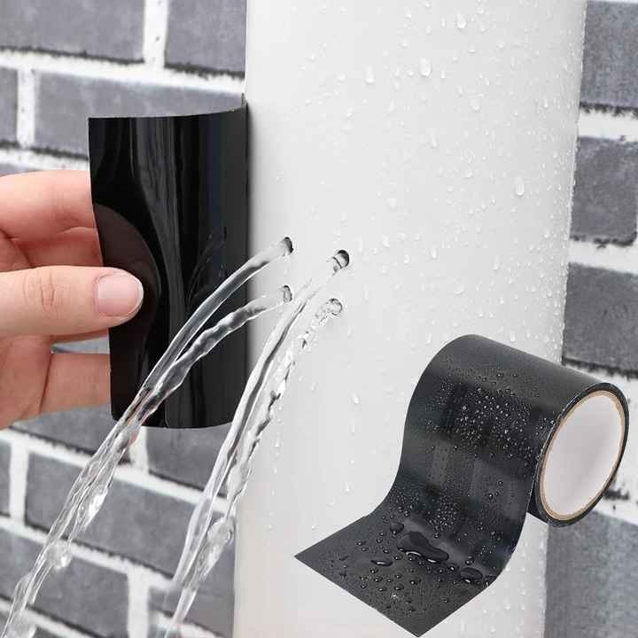 Low MOQ Adhesive Paper&Film Transparent/Black/White Pipe Leakage Tape for Garden Hose Pipe Water Tap Bonding
