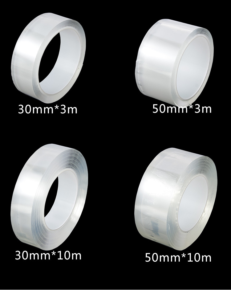 2023 Best Selling Superior Quality Reusable Washable 1MM Thickness Blue Nano Tape Double Sided