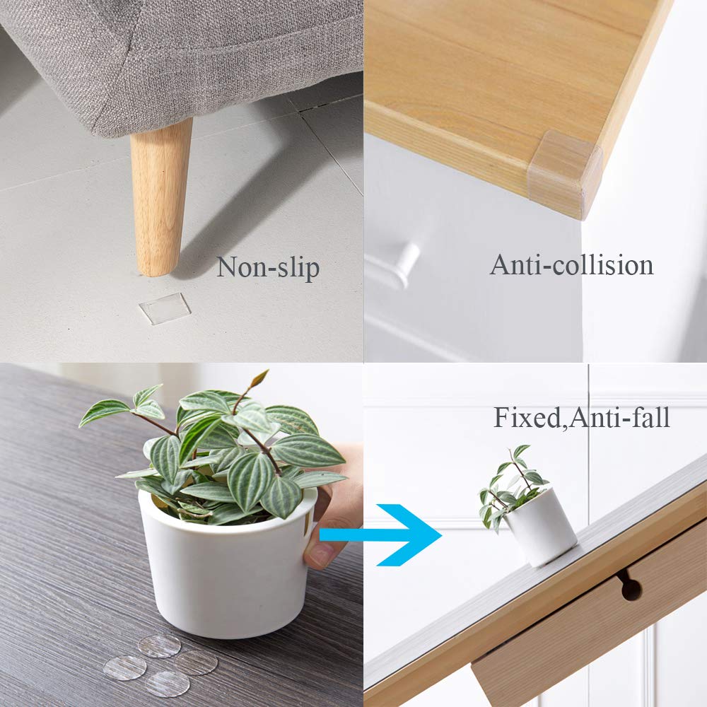 Multipurpose Die Cutting Double Sided Washable Circle Customized Size Nano Sticker Pad,Nano Tape Reusable