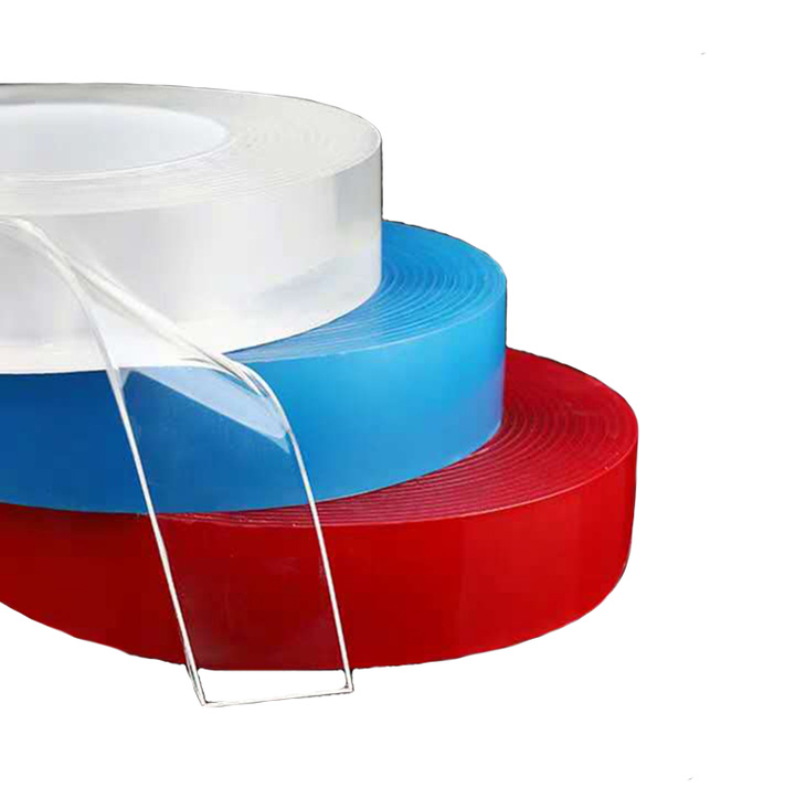 Free Sample LOW MOQ Reusable 0.5MM 1MM 2MM Thickness Double Sided Nano Tape Reusable Nano Tape Strong Adhesive