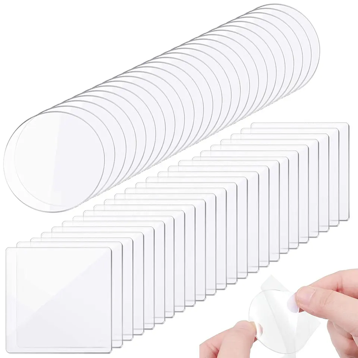 LOW MOQ Strong Viscosity 0.5mm 0.8mm 1mm Double Sided Transparent Nano Adhesive Tape Pad