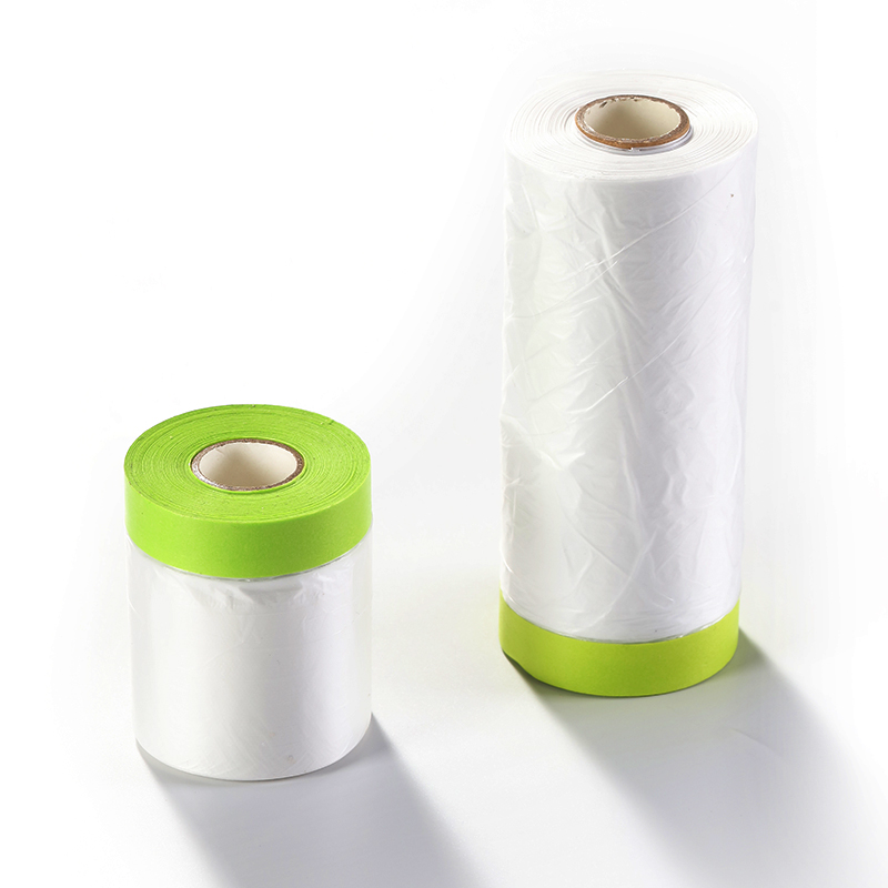 Factory Direct Sale Free Sample Pre Taped Masking Film Plastic Covering for Automotive Paint Auto Painting
