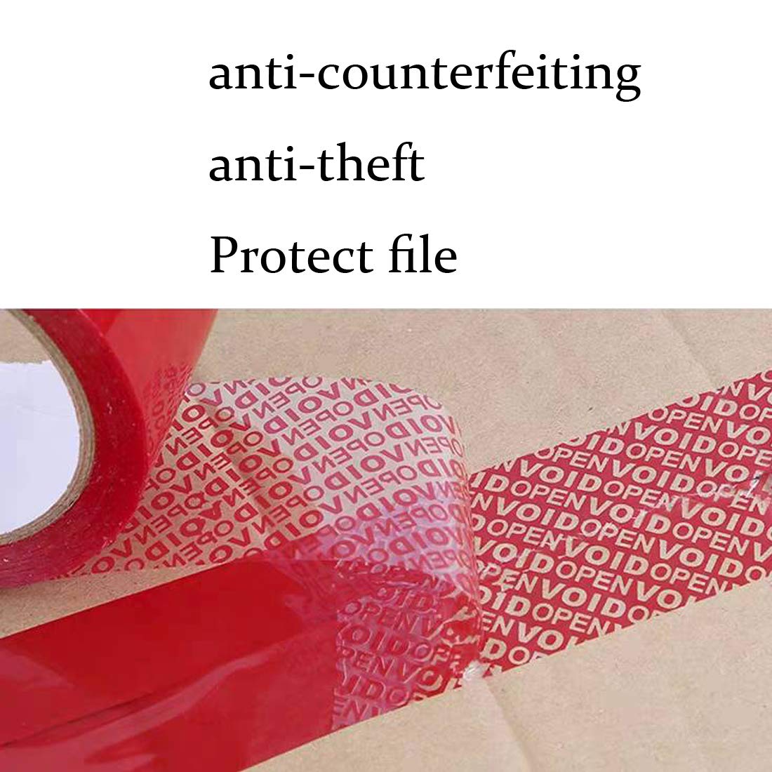FREE SAMPLE 2'x55 Yards Anti Counterfeiting Tamper Proof Security Void Tape Packaging Tape With Logo