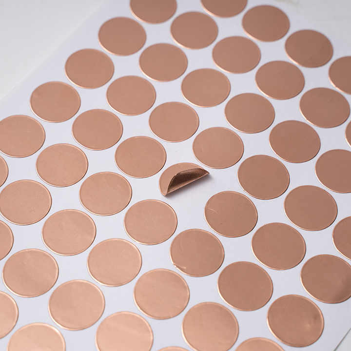 Dots Single Sided Acrylic Conductive Adhesive Die Cut Copper Foil Tape for Transformers & Mobile Phones