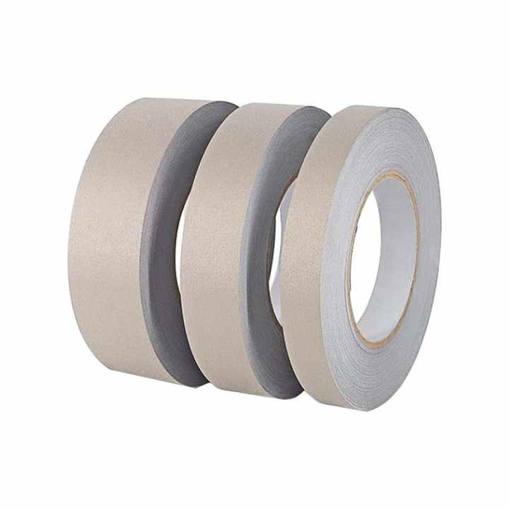 Single Sided Conductive Silver Acrylic Hot Melt Fabric Tape Pressure Sensitive Adhesive Masking Soft Shielding Cloth
