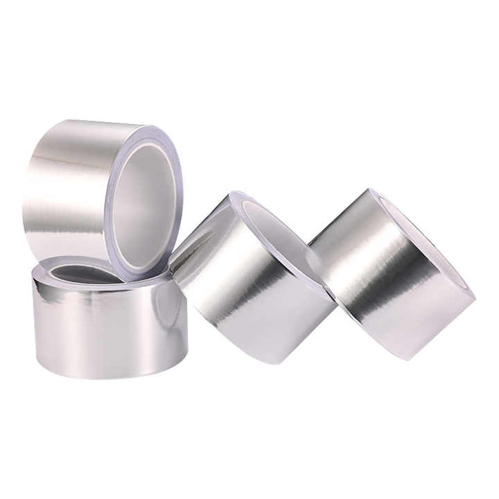 Hot Seller Aluminum Foil Tape Roll Self-Acrylic Silver HVAC Tape for Steam Pipes Waterproof Fireproof Masking Paper Material