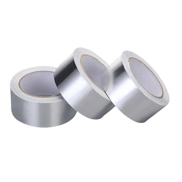 Aluminum Foil Tape Foil-Laminated Pure Aluminum High Temperature Fireproof Waterproof Reinforced Features Acrylic for Pipe