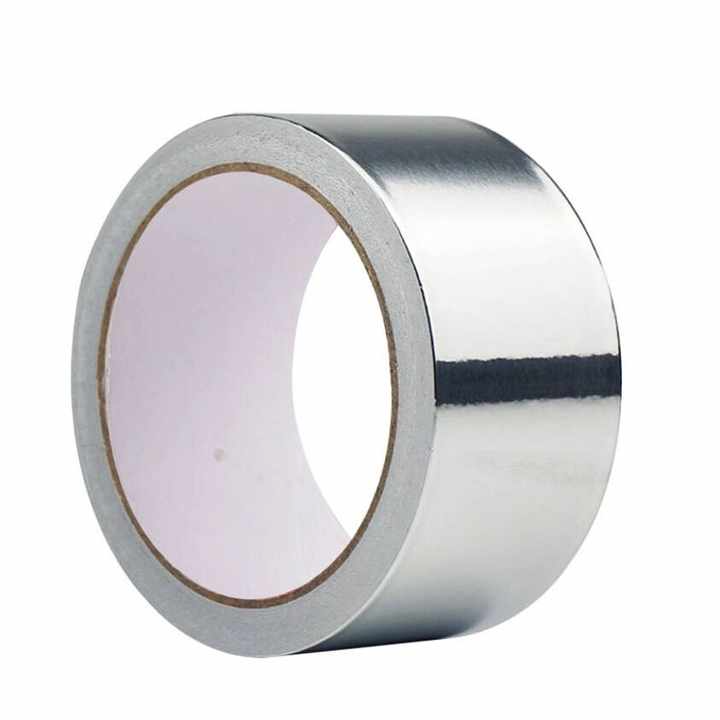 Moisture Leak-Proof Waterproof Aluminum Foil Duct Adhesive Tape 5m Silver Seal Sliver for Seaming Joints Masking Leak Prevention