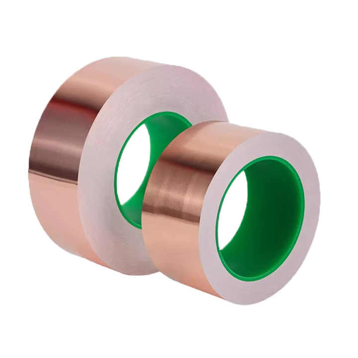 Factory Direct 0.06mm Conductive Copper Foil Tape with Acrylic Hot Melt Adhesive for Slug and Snail Protection for Masking