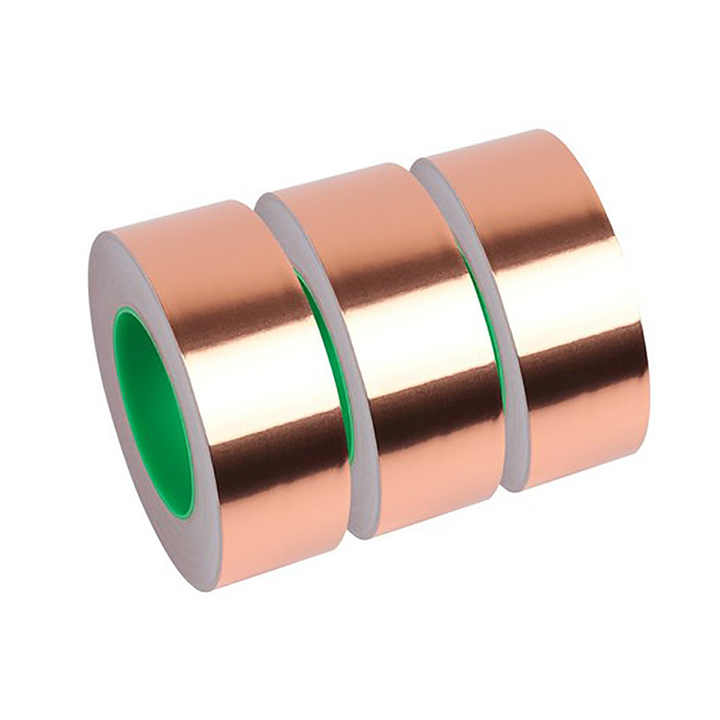 Single Conductive Shielding Tape High Temperature Resistant Copper Foil Acrylic Industrial Tape for Stained Glass Masking