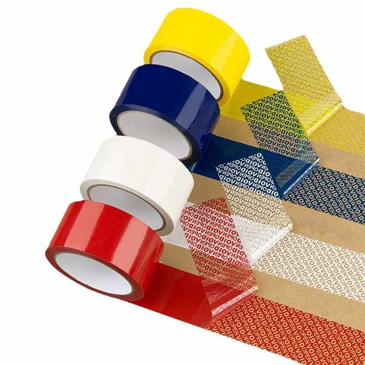 Customizable Removable Tamper Evident Security Seal Void Tape Flexography Parcel Packing Tape Acrylic PET Evidence Security Seal