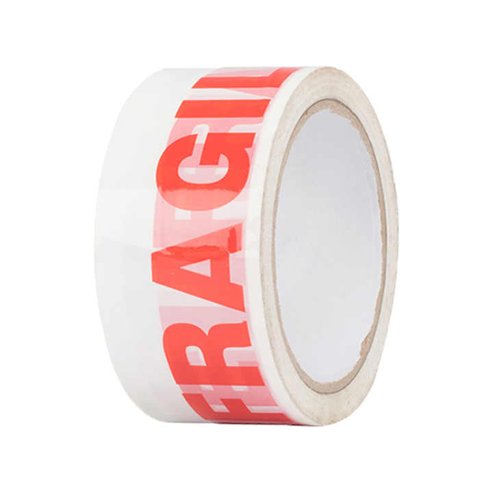 Adhesive Packaging Logo White Background Printed Custom Opp Fragile Tape