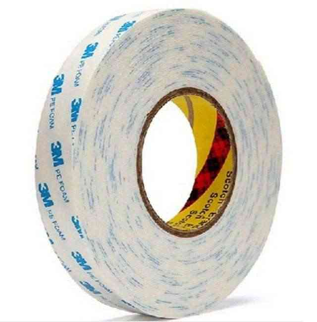 Double Sided Die Cutting PE Foam Tapes 1600T 1.0mm Thick White Color