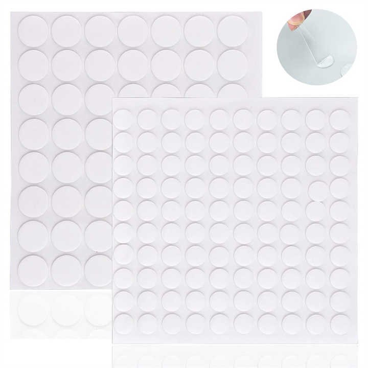 Removable Mounting Round Sticky Dot Sheet Waterproof Adhesive Two Sided Clear Glue Nano Dot for Art Craft Decoration