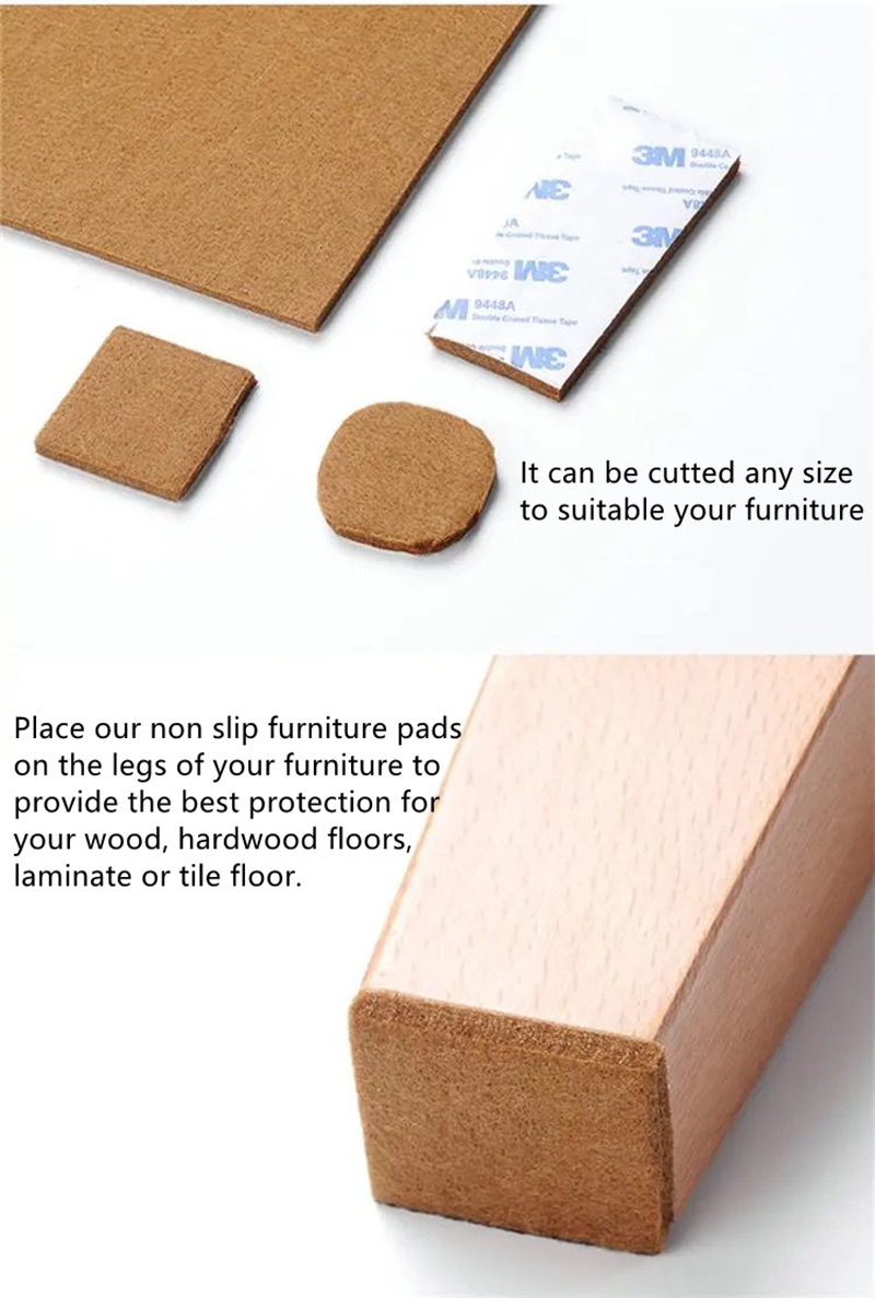 Felt Furniture Pad Cuttable Felt Chair Pads Best Wood Floor Protectors Protect Hardwood Laminate Flooring