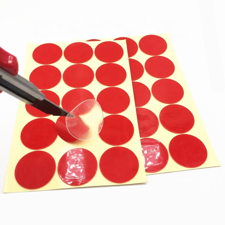 High-Temperature Acrylic Double Sided Self-Adhesive Tape Transparent Sticky Dots Pads Die Cut Square Clear Circle Two Sizes
